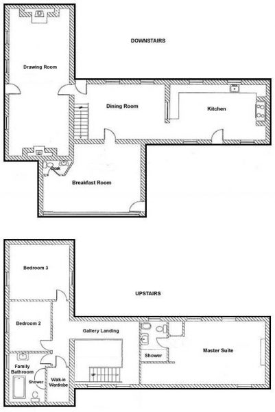 dog friendly cottage floorplan