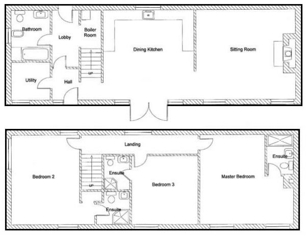 dog friendly cottage floorplan